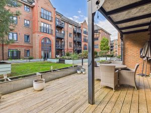 View from terrace to communal gardens- click for photo gallery